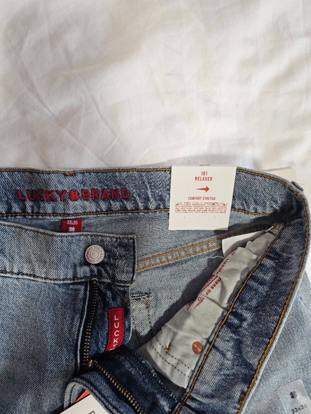 Mens Lucky Brand Jeans 181 relaxed straight jean - Picture 7 of 8